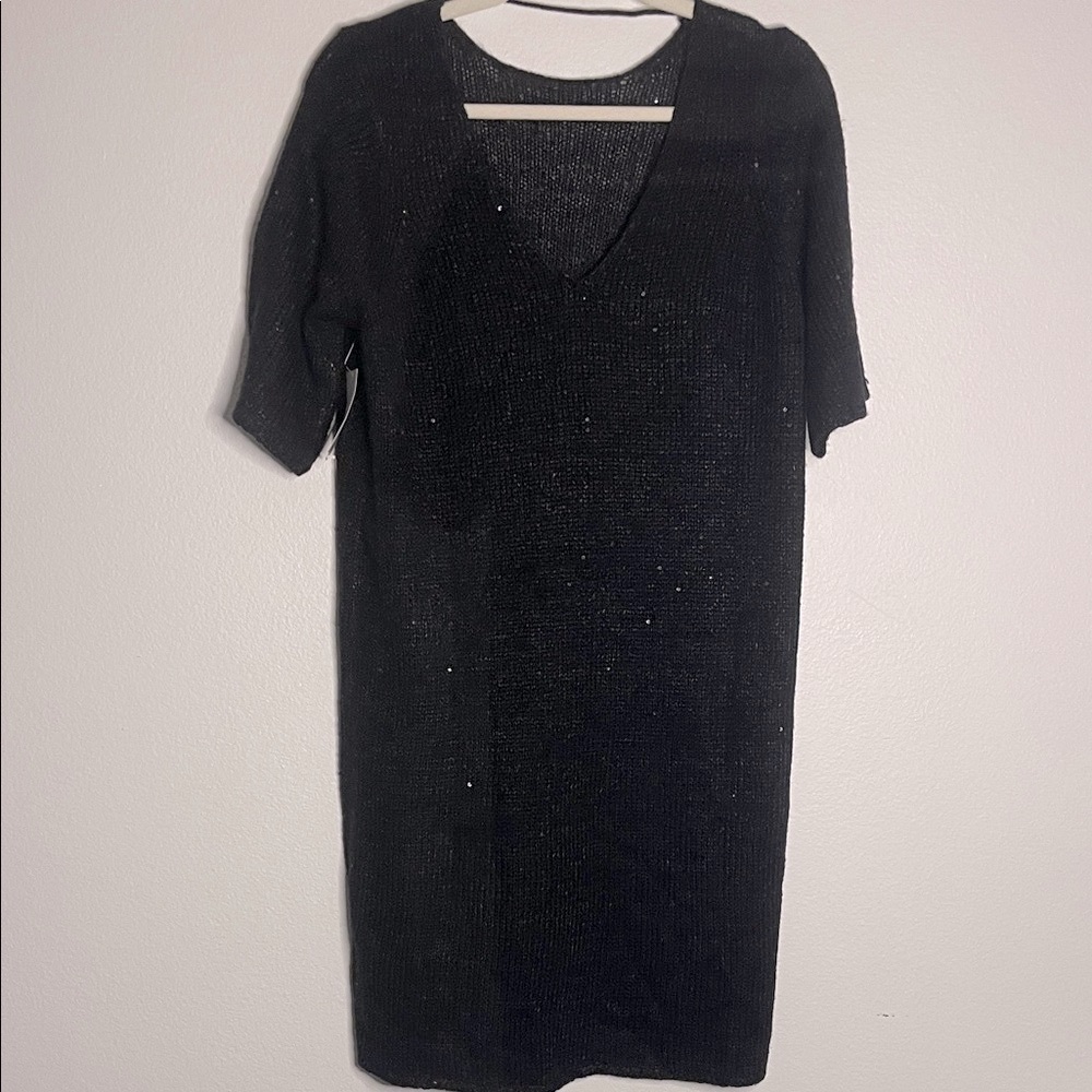 Vero Moda Sparkling Sweater Dress with Sequins Size Small PTP 19”-21” NWT